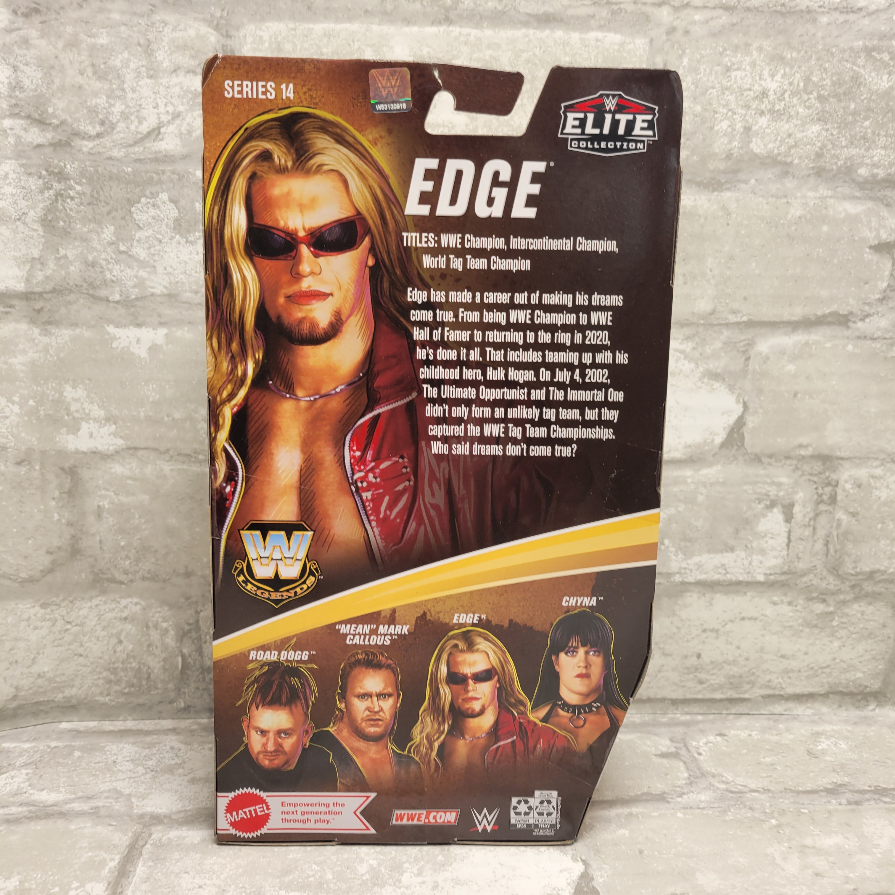 Edge WWE Legends Elite Collection Series 14 Action Figure (Red Pants) (7936179077358)